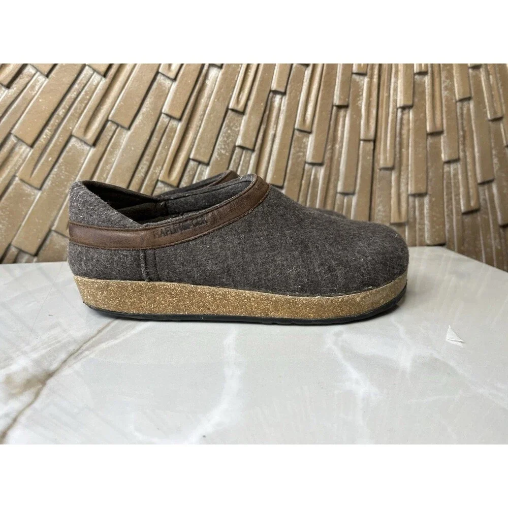 Haflinger Grizzly Buffalo Clogs Mules Slippers Wool Slip On Shoes 37 Us 8 Women